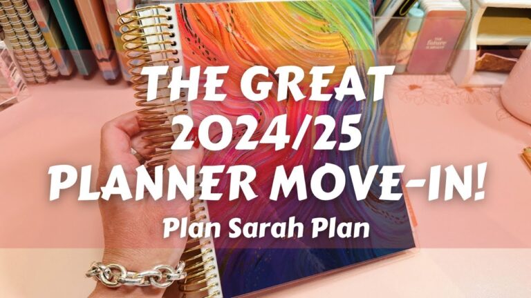 2024/25 LifePlanner MOVE-IN! | The Great Planner Move-In! | Erin Condren | Planning Ideas! | How To!