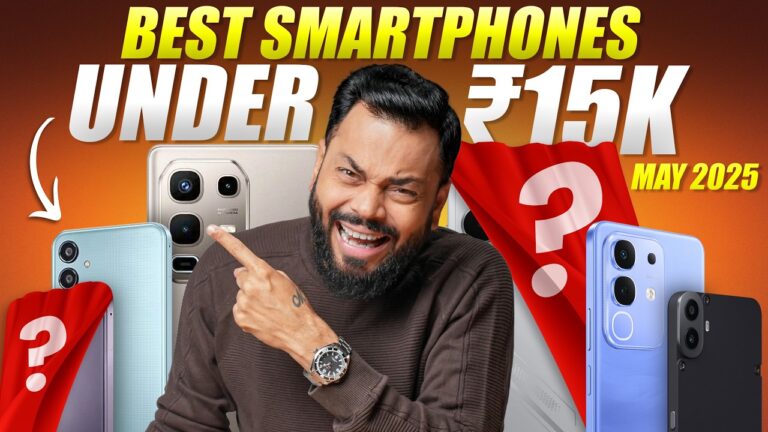 Top 5 Best 5G Smartphones Under ₹15000 ⚡ May 2025