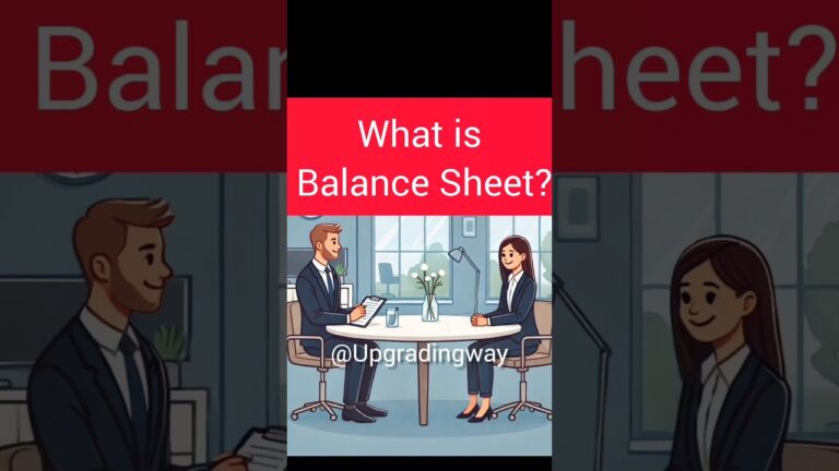 What is Balance Sheet? #upgradingway #accountant #interviewquestions #shorts  #accounting #income