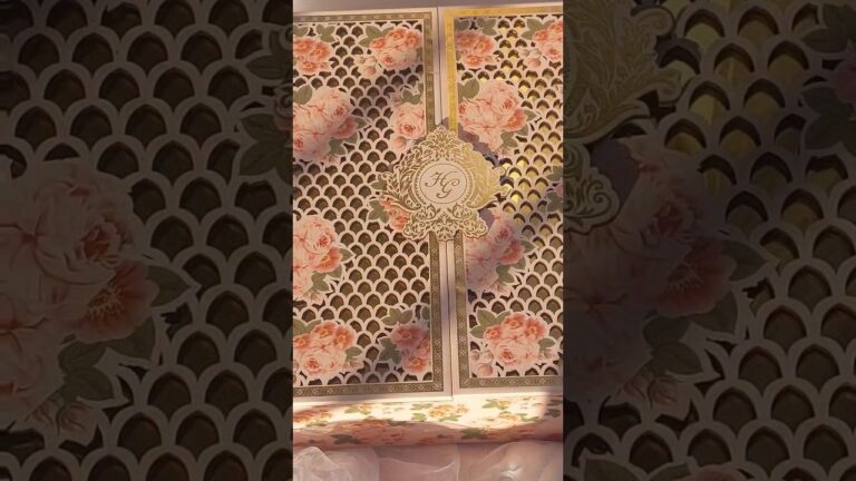 Wedding cards | Pink | Premium Box invitation #shorts #invitation  @FestivalCardsAhmedabad