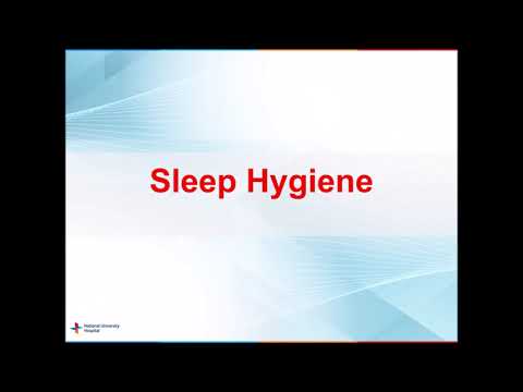 Sleep Hygiene – NUH Department of Psychological Medicine