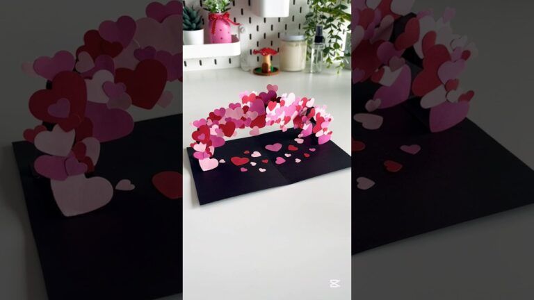 ❤️POP-UP❤️ card ideas💕 #popupcard #heart #shorts #diy #craft