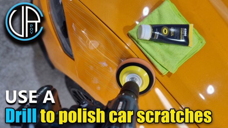 Amazing Cordless Drill Scratched Car Polishing Hack (anyone can do)