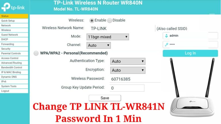 How To Change TP Link TL-WR841N Wifi Password  | TP Link Wifi Password Change | TP Link Wifi