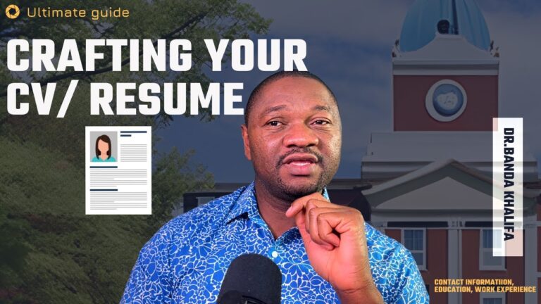 Crafting Your CV/Resume for Graduate School Applications: The Ultimate Guide