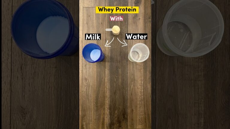 Whey Protein with Milk or Water?? #Shorts #wheyprotein #weightgain