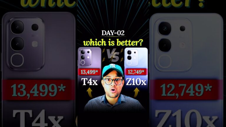 Day 2: Vivo T4x vs iQOO Z10x ✅ Best Deal Under ₹15k? #100daysoftech #shorts