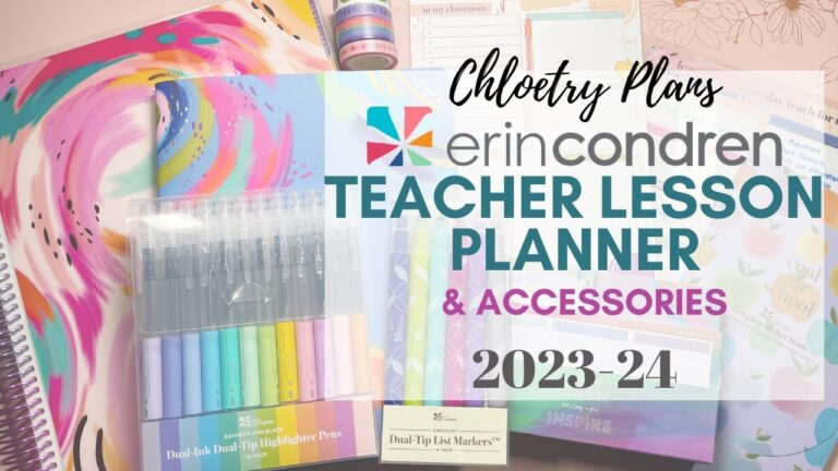 NEW 2023-24 Erin Condren Teacher Lesson Planner | Chloetry Plans