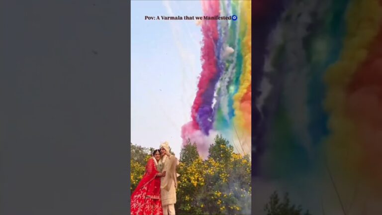 Jaimal Theme , Colour Crackers #jaimalavarmala #wedding #ytshorts #yt #share #subscribe #like #reel