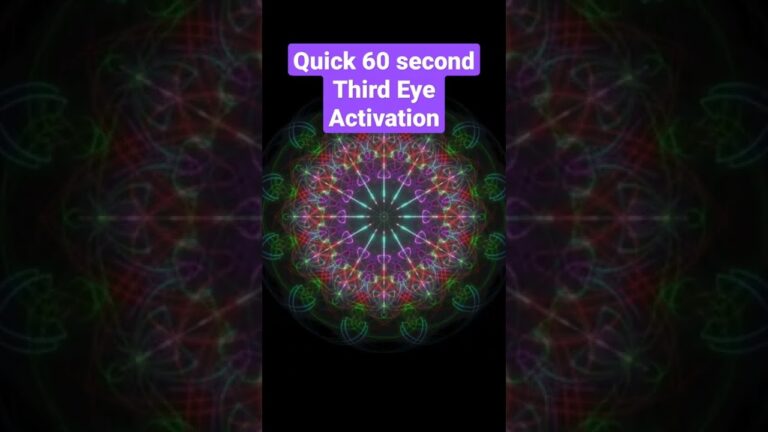 Quick 60 Second Third Eye Activation #shorts #spiritualawakening #meditation #energyactivation
