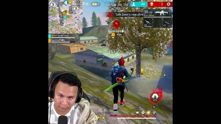 ajjubhai shocked 😱 Enemy Knocked & I Rocked 😁 #shorts #freefire #tondegamer