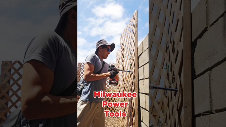 drilling into concrete (step-by-step) Bosch hammer drill & Milwaukee power tools