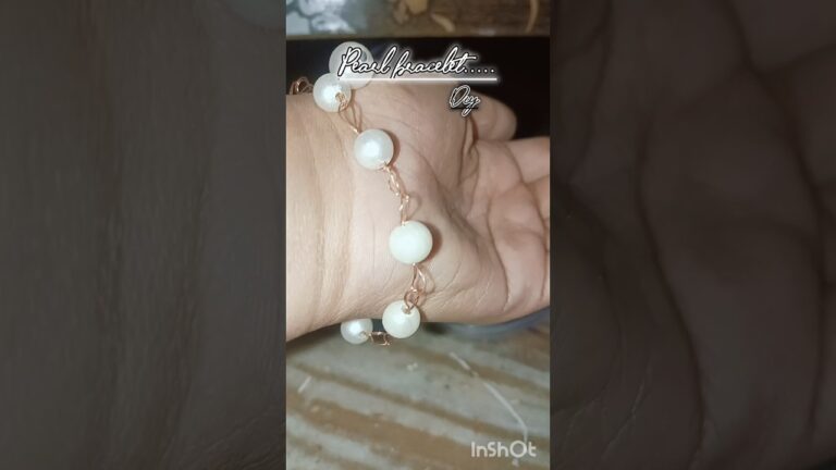 pearl bracelet diy #shorts #viral #bracelet #pearl