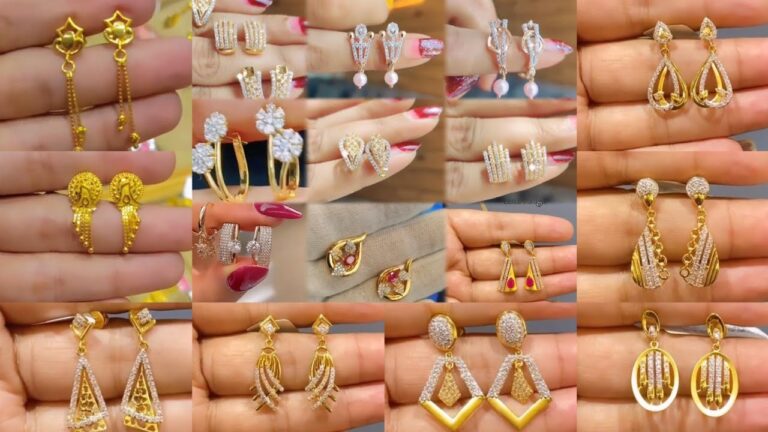 Latest Daily Wear Gold Earring Design2025||and beautiful gold Earrings design jewellery Indian|