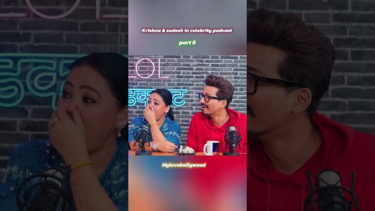 krishna & sudesh talk about cricket with harsh & bharti in podcast #comedy #trending #shorts