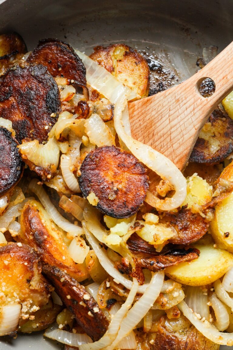 Fried Potatoes and Onions ⋆ 100 Days of Real Food