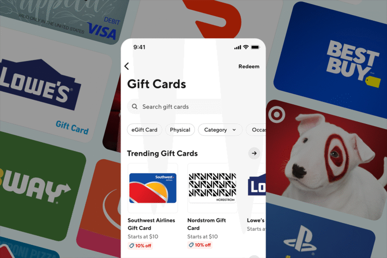 How to save money on gift cards with the DoorDash Gift Card Shop