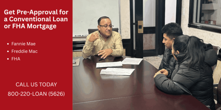 Get Pre-Approval For A Conventional Loan Or FHA Mortgage