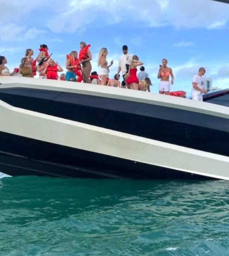 $4.7 Million Yacht with 30 Influencers Sinks Near Miami Beach