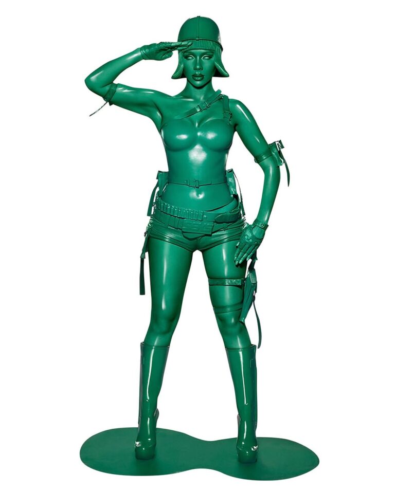 Mariah the Scientist Wears Custom Green SEKS.LLC Look for Hearts Sold Separately Album Art