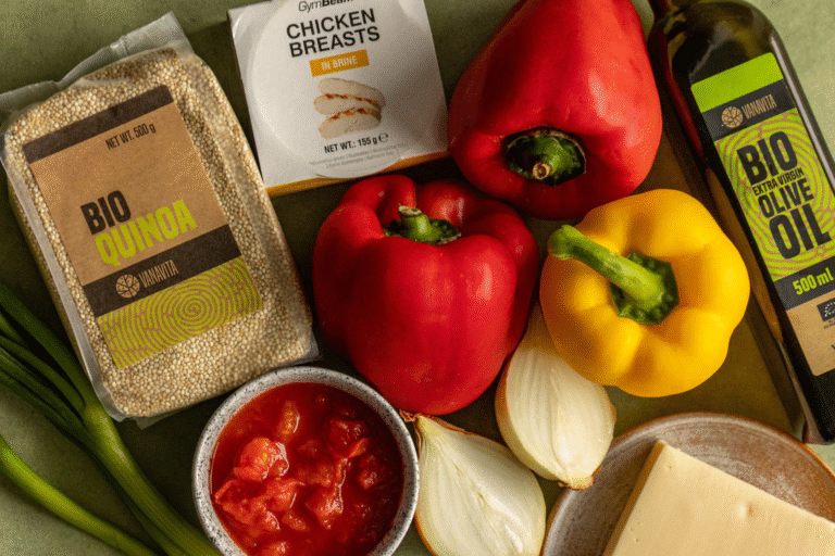 Fitness Recipe: Stuffed Peppers with Chicken and Quinoa