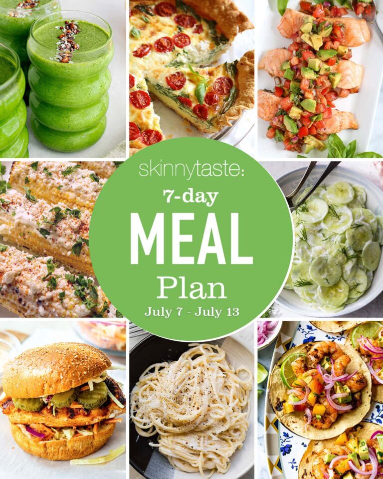 Free 7 Day Healthy Meal Plan (July 7-13)