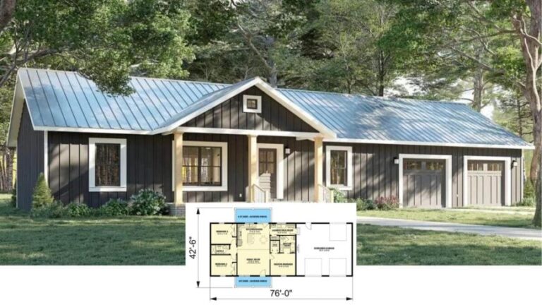 Introducing a 1,311 Sq. Ft. 3 Bedroom Home with Porches — Floor Plan Inside