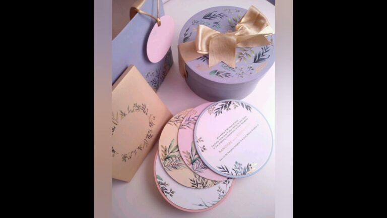 The most beautiful wedding invitation card ideas