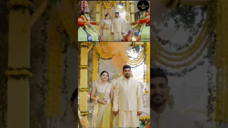 Haldi Ceremony Reel, TRENDING entry ideas 💡,  Wedlock Junction #wedding #haldi #reels #share