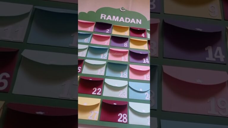 Diy ramadan advent calendar #diy #tutorial #ramadan #adventcalendar