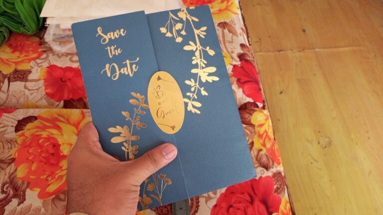 Beautiful Blue Colour Invitation Card | Wedding Card Design 2025