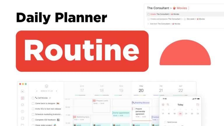 Routine: A Beautiful Daily Planner Tool