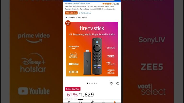 Amazon Fire TV stick HD under ₹1.7k | #amazongreatfreedomfestival  #firetvstick #alexa