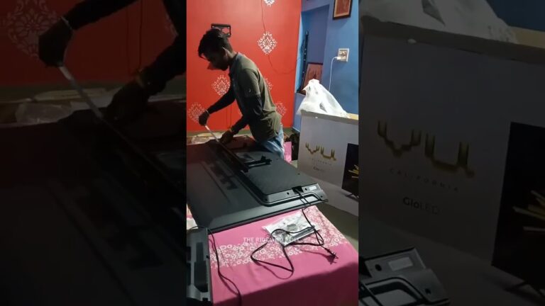 VU GLOLED TV 55 Inch Unboxing and Installation 😍