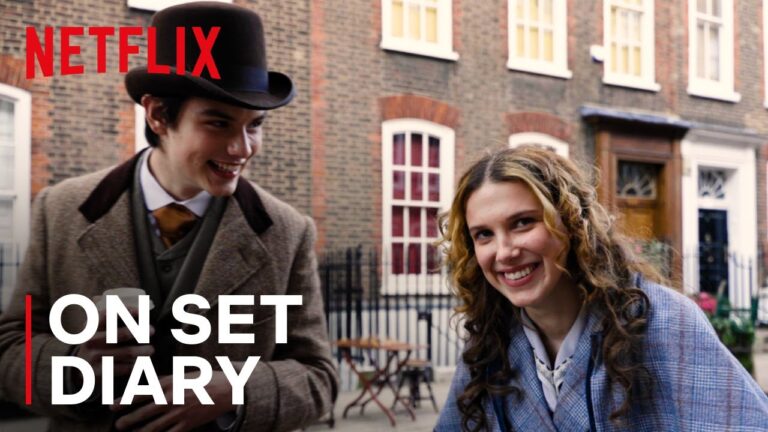 Millie Bobby Brown Behind the Scenes with Henry Cavill & Louis Partridge | Enola Holmes 2 | Netflix