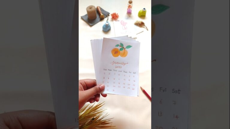 Diy calendar #shorts