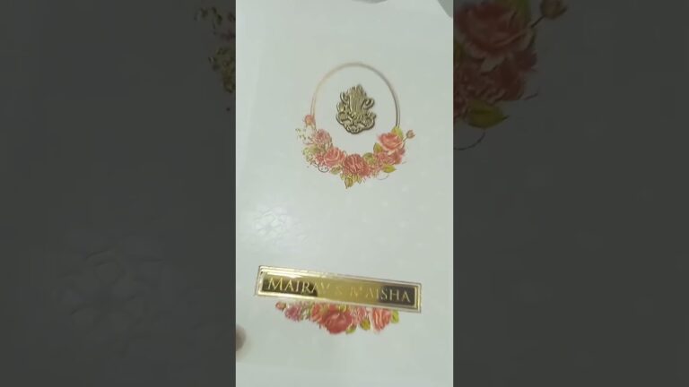 Marriage Invitation Card With Joint Insert | Jimit Card | 1259MYReel