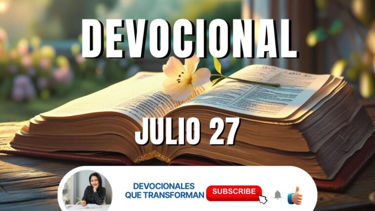 DEVOCIONAL DE HOY | 27 DE JULIO 2025 | “MI PECADO, ME ENFERMA”| DEVOCIONAL DIARIO |DIANA MUÑOZ