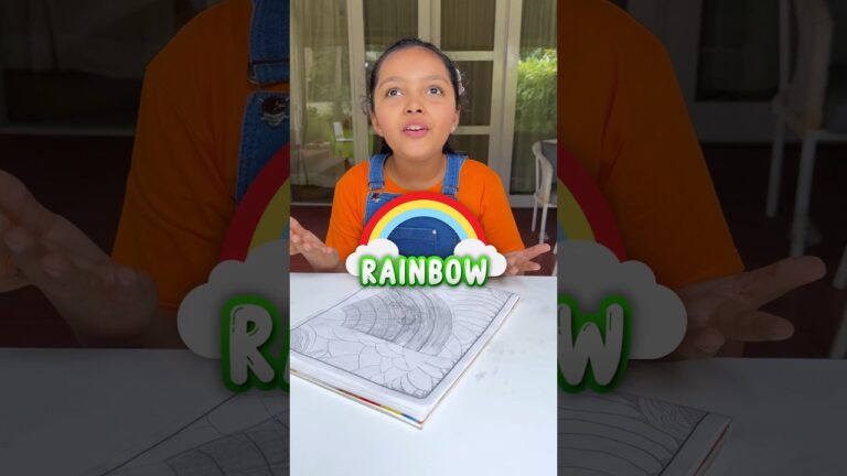 Kids Learn To Make Rainbow 🌈