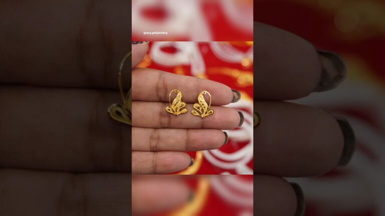 Daily wear gold earrings tops designs 2025#earrings #shorts #viralshorts #shortsfeed #trending