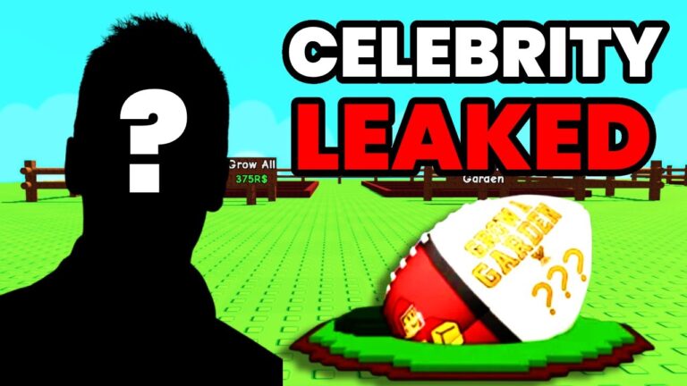 CELEBRITY GUEST CONFIRMED in NEW Grow a Garden UPDATE!