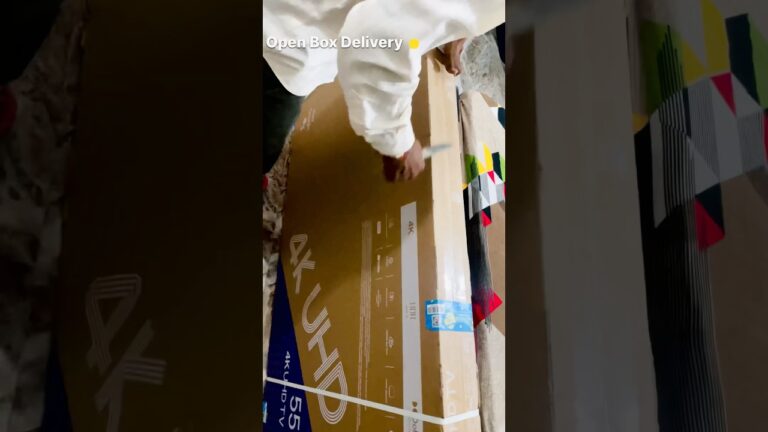 iFFALCON TV TCL 55 inch UHD 4K LED Smart Google TV Open Box delivery Flipkart Amazon #unboxing #yt