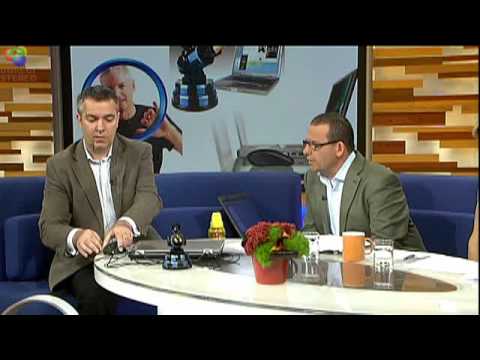John Buckley, Breakfast's Inspector Gadget reviews workplace gadgets (copyright TVNZ)
