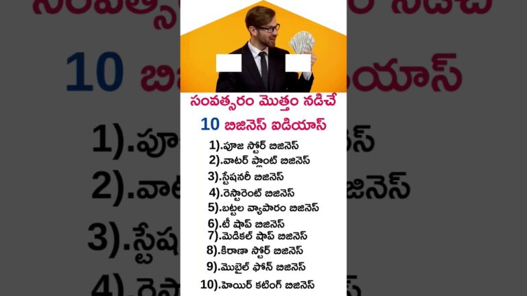 10 New Business Ideas for 2025 | No investment needed | Telugu Business Ideas #business