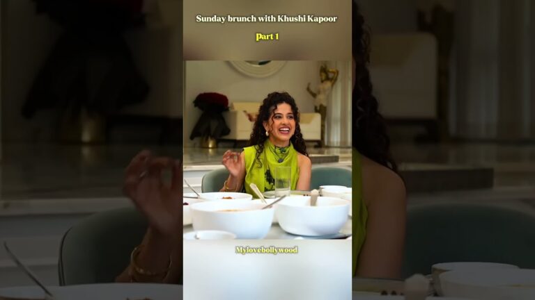 Sunday brunch with Khushi Kapoor in celebrity podcast #shprt #recipe #lunch #food #trending #viral