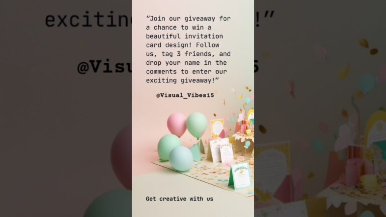 Invitation Card Design Give away #invitation #cards #shortvideo #shorts #reels #vibes
