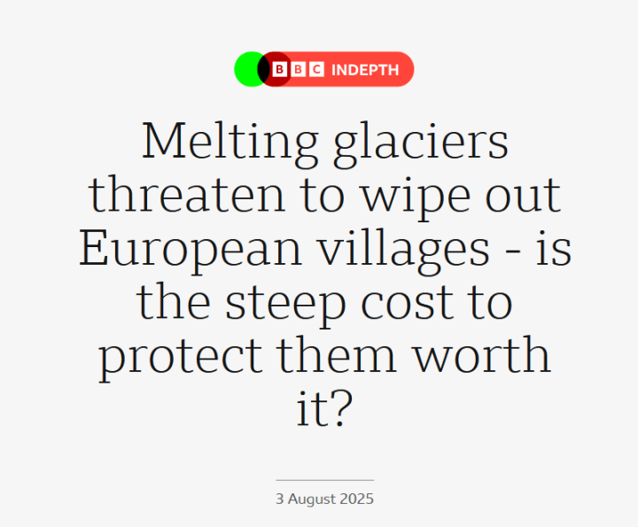 BBC & Melting Glaciers In Switzerland – Watts Up With That?