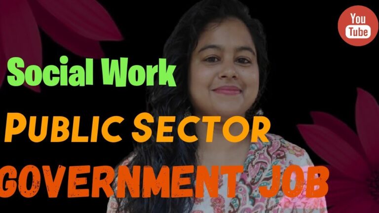 MSW Public Sector Enterprise Job||Social Work Job||Explained by Geetanjali Ma'am Social Work Guide