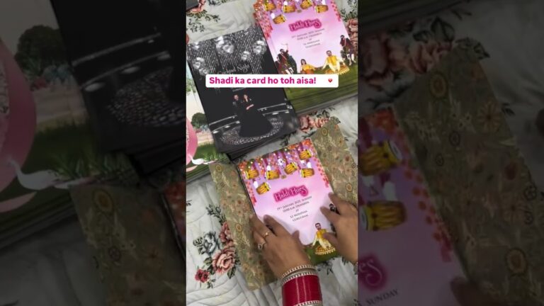 shadi ka card special wedding card invitation card #wedding #shortsfeed #ytshorts #shorts #trending