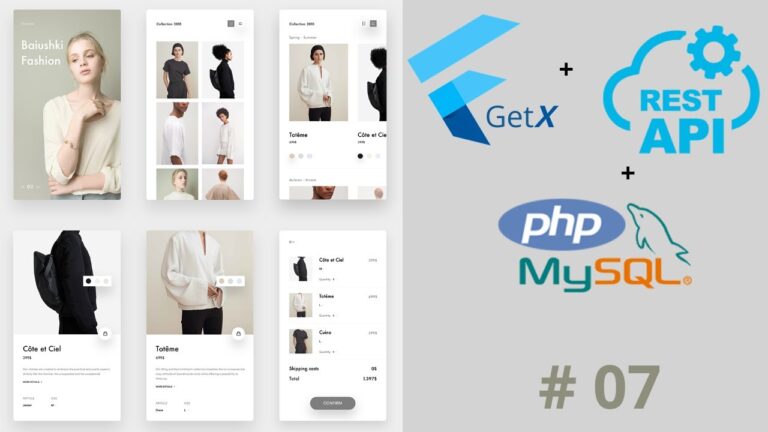 GetX Flutter Online eCommerce Shopping Cart App Tutorial | Flipkart & Amazon MySQL Rest Api Course